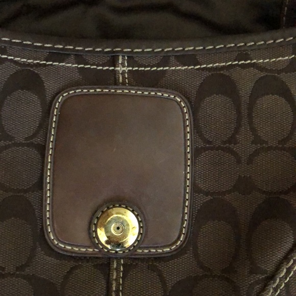 COACH SIGNATURE BROWN ON BROWN! - Picture 12 of 15